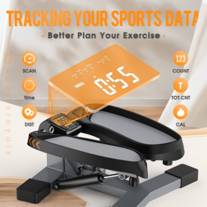Sportsroyals Stair Stepper with Resistance Band and Vertical Climber Exercise Ma