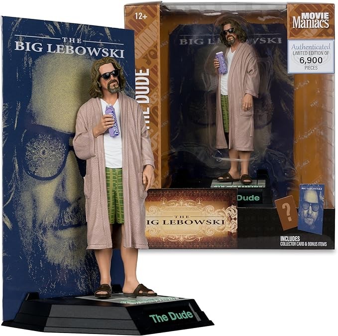 McFarlane - The Big Lebowski - Movie Maniacs - 6" The Dude Posed Figure - Image 2