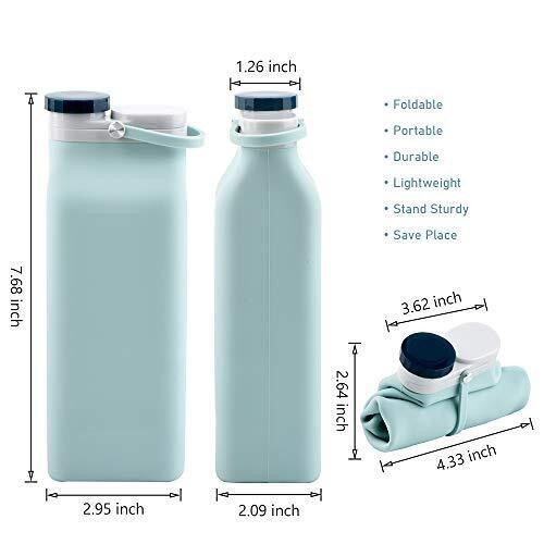 E-Senior Collapsible Water Bottle BPA Free - Foldable Water Bottle for Travel... - Image 5