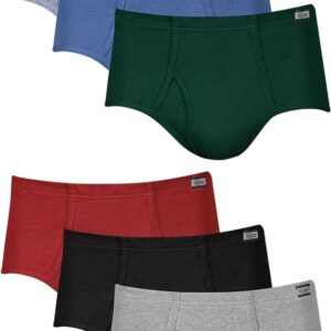 Hanes Men's Underwear Briefs, Mid-Rise, Moisture-Wicking, 6-Pack