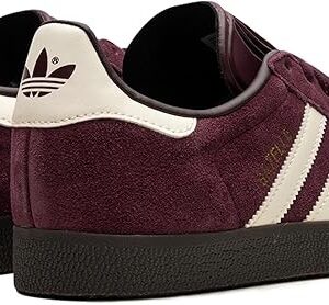 adidas Unisex Gazelle Shoes - Lifestyle, Athletic & Sneakers, Maroon / Chalk White / Gum, 7.5